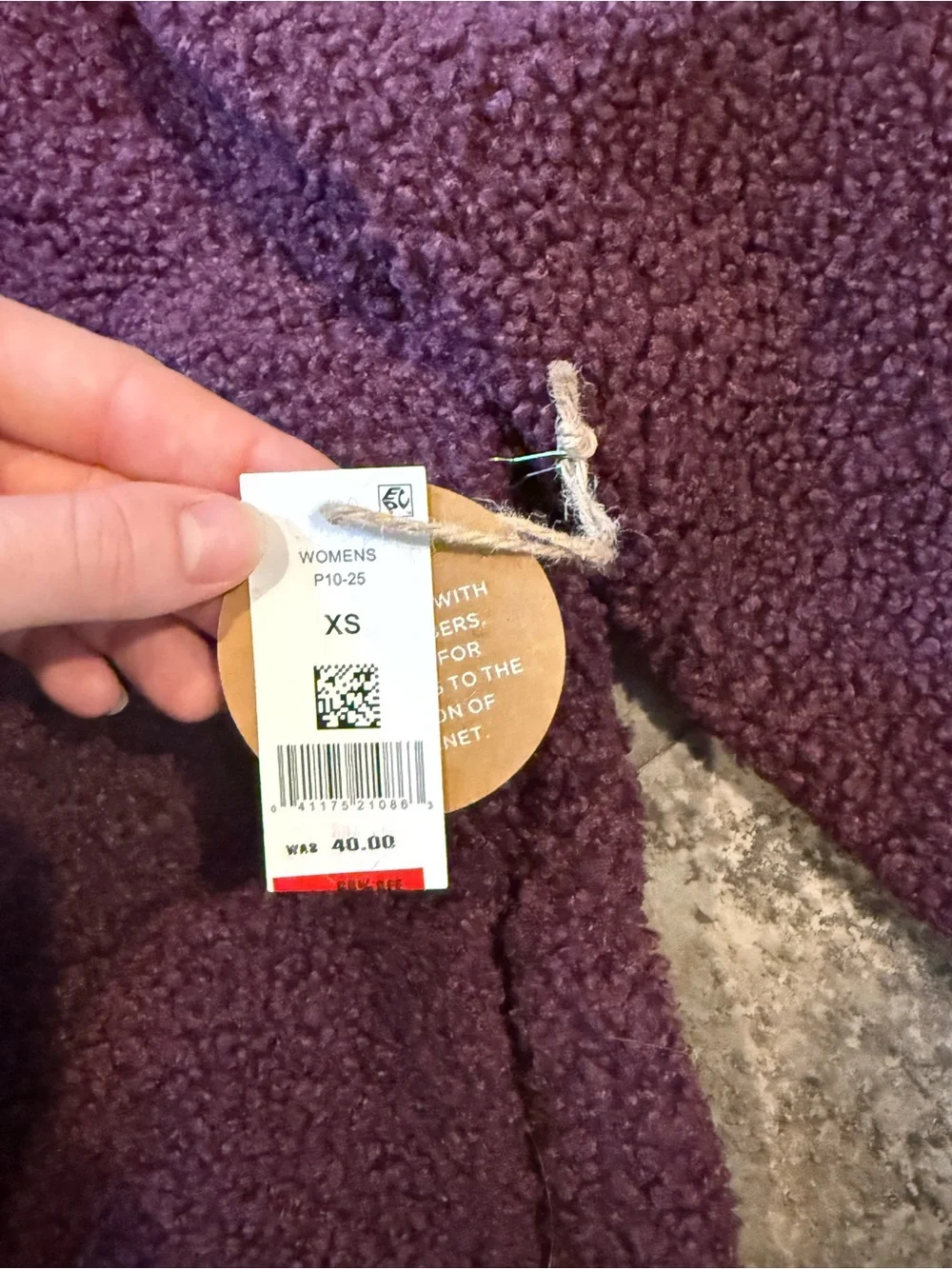 🧅Cozy Purple Sherpa Button-Up Jacket